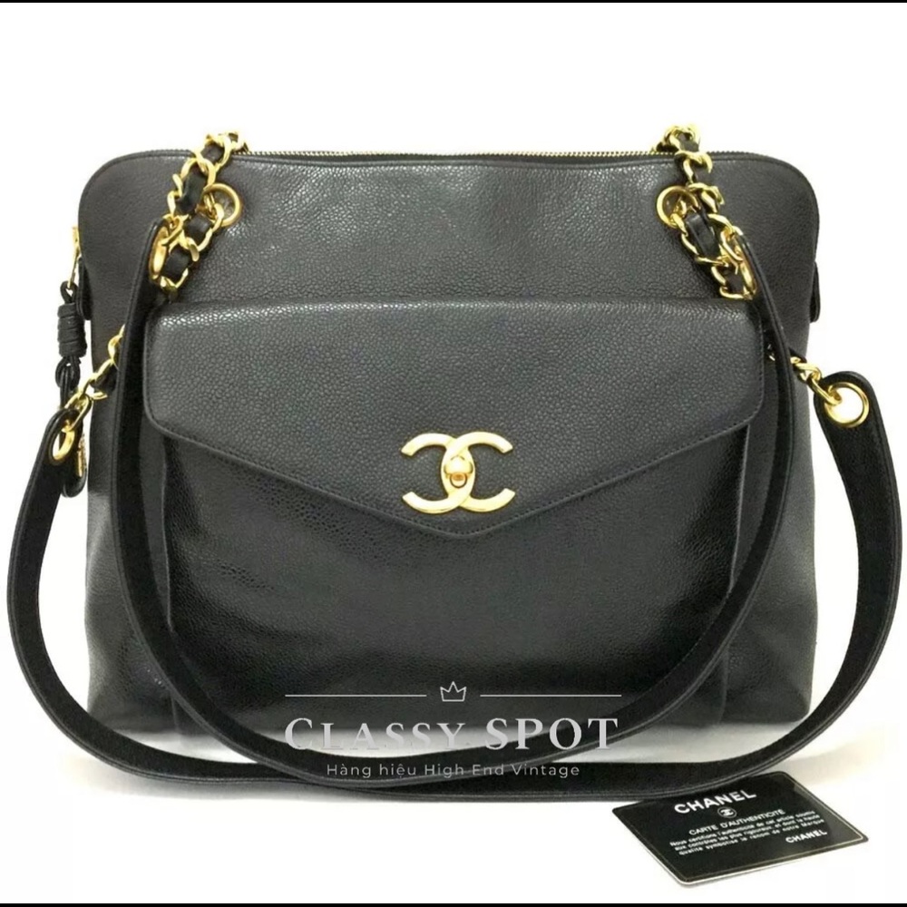 SOLD❌‼️Chanel Vintage Caviar CC Bag